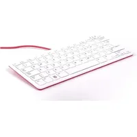 Raspberry Pi keyboard and hub, rot/weiß, USB Tastatur QWERTY Weiß,