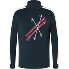 Super.Natural M Kryssede Ski Roll Neck blueberry/fresh white/high risk red (38C) L