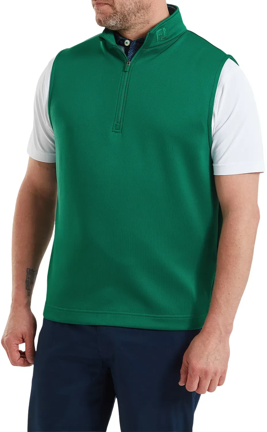 FootJoy Weste Half-Zip, gruen