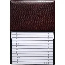 RNK Telefonklappregister hochwertige Ausführung Kunstleder 160x230x10mm weinrot