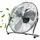Echos 45 cm Bodenventilator Silber