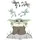 KOMAR Deco-Sticker Star Wars The Mandalorian Grogu Enchanted Frogs Braun
