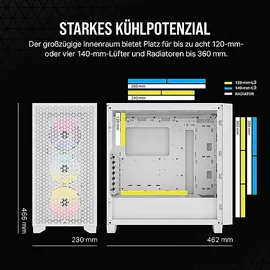 Corsair CC-9011256-WW 3000D PC-Gehäuse, Weiß