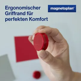 Magnetoplan Ergo-Magnete, Large rot 10 Stück