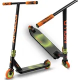 Apollo Stunt Scooter Profi Stuntroller, Kinderroller Eagle, - schwarz/grün/orange
