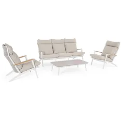 Garten-Set Hibiskus 4er Gruppe, Weiß