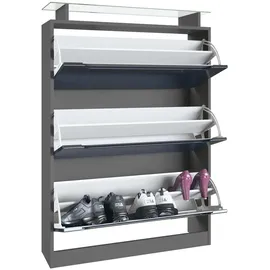 Vladon Loret 89 x 104 x 23 cm anthrazit matt / anthrazit