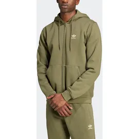 Adidas Trefoil Essentials Reißverschlusspullover Olive Strata S