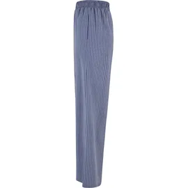 URBAN CLASSICS Viscose Resort Pants Relaxed Fit Vintageblau/Pink XL