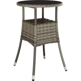 vidaXL Garten Essgruppe 5-tlg. Grau
