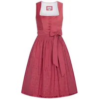 Nübler Trachtenkleid Midi Dirndl Babette in Sonnenstein von Nübler - Rocklänge 60 cm rot 38