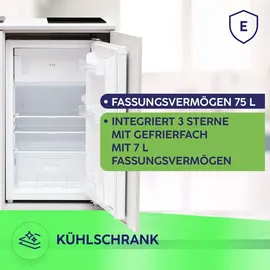 MPM SMK-02 Kühlschrank 100 l 94 cm hoch Weiß/Grau