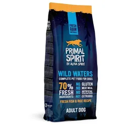 PRIMAL SPIRIT 70% Wildwasser 12kg + Überraschung für den Hund