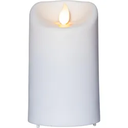 Best Season LED-Kerze"M-Twinkle" aus Kunststoff, weiss