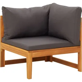 vidaXL Garten-Lounge-Set 4-tlg. grau Akazienholz
