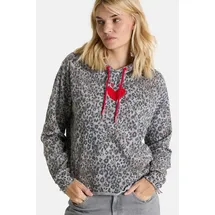 LIEBLINGSSTÜCK MioL Hoodie Anthrazit gemustert 4XL