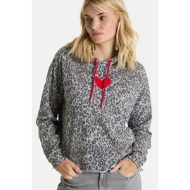 LIEBLINGSSTÜCK MioL Hoodie Anthrazit gemustert 4XL