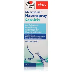 Doppelherz Aktiv Meerwasser Nasenspray mit Panthenol Nasenspray zum Beruhigen der Nasenschleimhäute 20 ml
