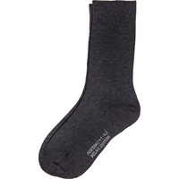 Hudson Herren Socken im Pack - Relax Cotton Strumpf, ohne Gummifäden, Einfarbig Grau 45-46 Paar