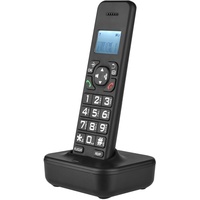 D1002B Schnurlostelefon mit Anrufbeantworter, Anruferkennung/Anklopfen, 1,6-Zoll-LCD-Hintergrundbeleuchtung, 3-Zeilen-Bildschirmanzeige, wiederaufl...