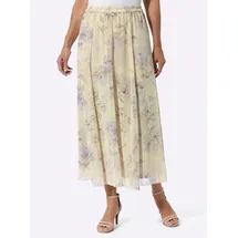 Classic Basics A-Linien-Rock Damen Floral Braun 23