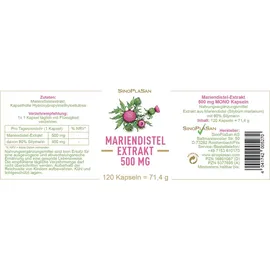 Sinoplasan Mariendistel Extrakt 500 mg Kapseln 120 St.