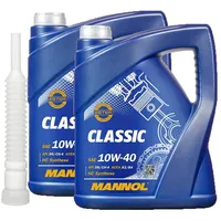 2 x5l, MANNOL CLASSIC 10W-40 MOTORÖL Ausgießer