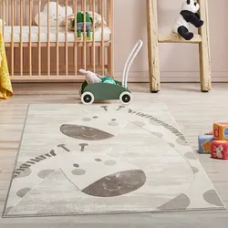 Kinderteppich CARPET CITY "MARA719", beige (creme), B:160cm H:11mm L:230cm, Obermaterial: 70% Polypropylen, 30% Polyester, Teppiche, Kinderzimmer, Kurzflor,robust,Tiere, Spielzimmer