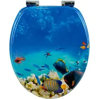 Sanfino WC Sitz Coral Reef Toilettendeckel mit Absenkautomatik aus