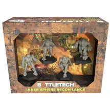 Catalyst Game Labs BattleTech Inner Sphere Recon Lance | Expansion | Miniature Game Ages 14+ | Spiel auf Englisch