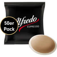 Kaffeepads von Alfredo Espresso, 50 Stück