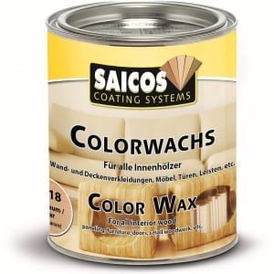 SAICOS Colorwachs, Holzwachs, birnbaum, Hochwertige Farbe auf Naturöl-Basis für Holz im Innenbereich, 750 ml - Dose