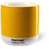 Copenhagen Design PANTONE Porzellan Latte Macchiato Thermobecher, 220ml, Yellow 012
