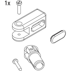 Kermi EBRA014 Set Stabilisierung Wand Farbe: weiss 2535024