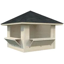 Palmako Marktstand Bianca Set105 Transparent Tauchgrundiert 300 cm x 300 cm FSC®