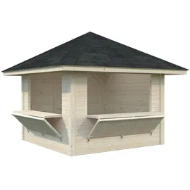 Palmako Marktstand Bianca Set105 Transparent Tauchgrundiert 300 cm x 300 cm FSC®