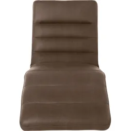 W.Schillig Relaxliege daily dreams Leder/Polyester 75 x 91 x 170 cm braun mit Kissen