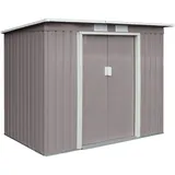 HATTORO Metallgerätehaus 2,13 x 1,3 m hellgrau