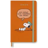 Moleskine 2026 Peanuts L týdenní, tvrdé desky, oranžový