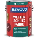 Renovo Wetterschutzfarbe seidenglänzend, schwedenrot