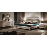 Schlafzimmer Sets Bett 2x Nachttisch Kommode Spiegel arredoclassic 5tlg. Set