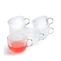 HIT Trading Teeglas Rillenoptik 0,5 l 6-tlg.