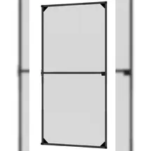 hecht International Teleskop-Türbausatz 100 x 210 cm Anthrazit