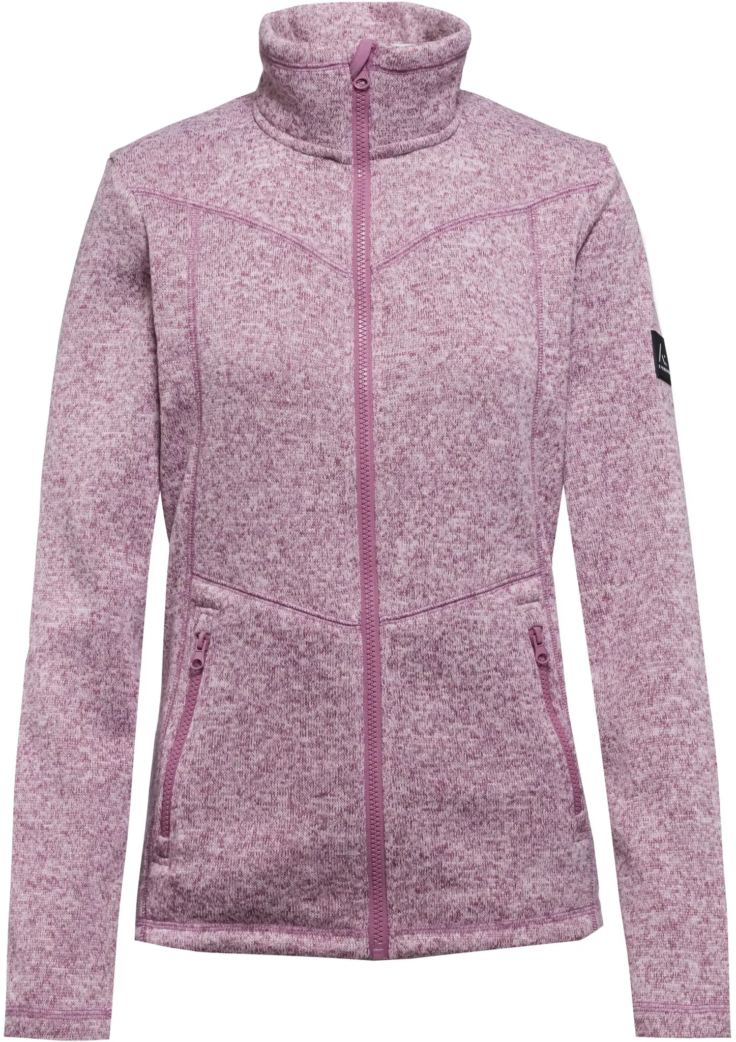 McKinley Rubin III Strickfleece Damen in melange-violet, Größe 42 - lila
