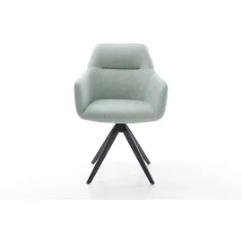 DeLife Drehstuhl Pejo-Flex Kreuzgestell kantig Schwarz 180° drehbar