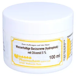 Wasserhaltige Basiscreme Hydrophob m.5% 100 g