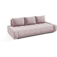 Fun Möbel Schlafsofa, Rosa, Textil, 240x85x110 cm, Wohnzimmer, Sofas & Couches, Schlafsofas