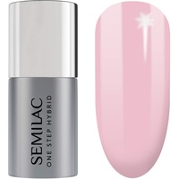 Semilac S610 Semilac One Step Hybrid Nagellack 3in1 Rosa Farb Barely Pink 5 ml Innovativ UV LED Farblack Nail Polish