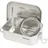 Wenco Lunchbox aus Edelstahl, Mit 2 Fächern, Brotdose klein mit 650 ml Fassungsvermögen, Wasserdicht, Spülmaschinengeeignet, inkl. Ersatz-Silikonring, 15 x 11,3 x 5 cm, Silber