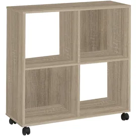 FMD Sprint Raumteiler 72 x 78 x 33 cm Eiche